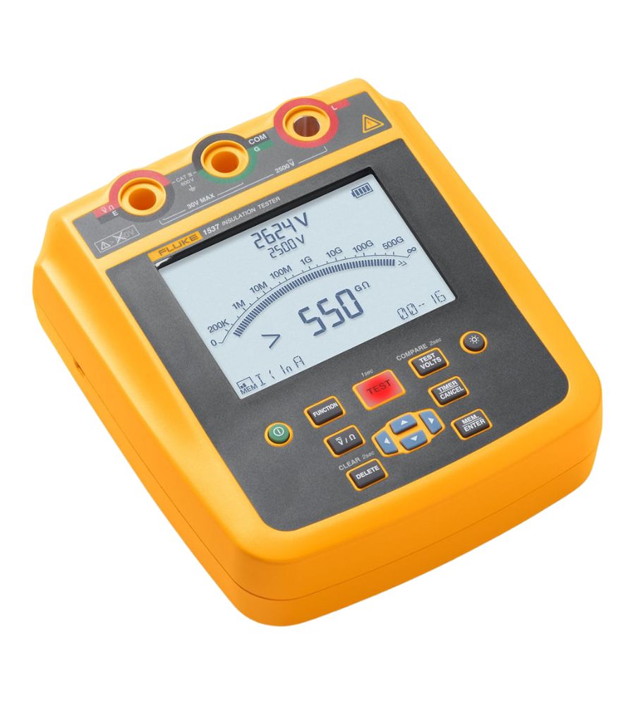 Comprobadores de resistencia de aislamiento y megóhmetros Fluke 1535 y 1537